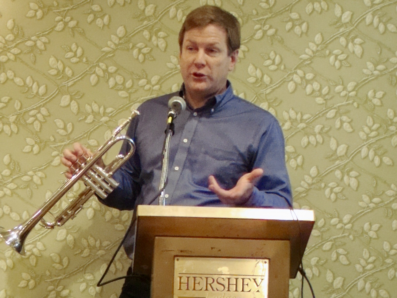 Trumpet pedagogue Jeff Purtle teaching systematic trumpet pedagogy at the International Trumpet Guild Conference.
