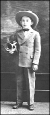 Claude Gordon with his beloved cornet, given to him by his father when he was five years old.