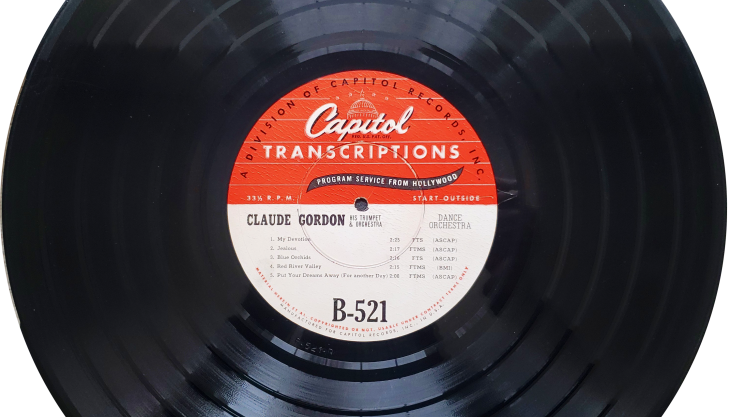 Claude Gordon Capitol Records B-521