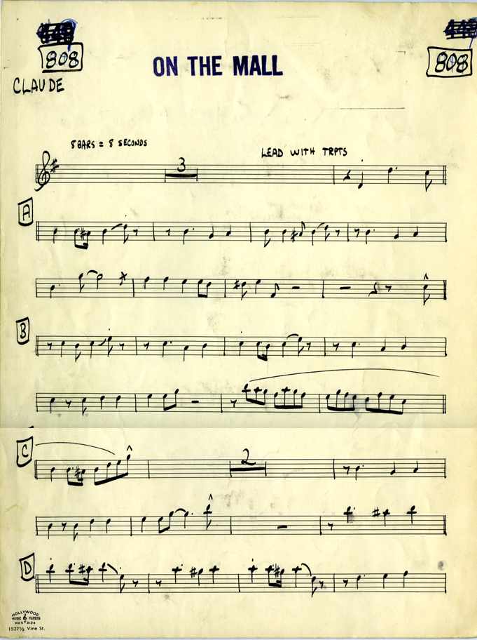 Claude Gordon Playing On The Mall arranged by Billy May - Page 1