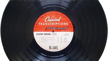 Claude Gordon Capitol Records Transcriptions B-505