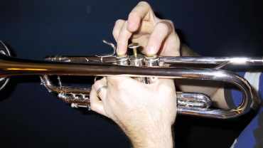 Correct Hand Position for Trumpet and Valved Brass - Firm Grip with Left Hand