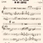 Claude Gordon Playing You're The Cream in My Coffee - Page 1